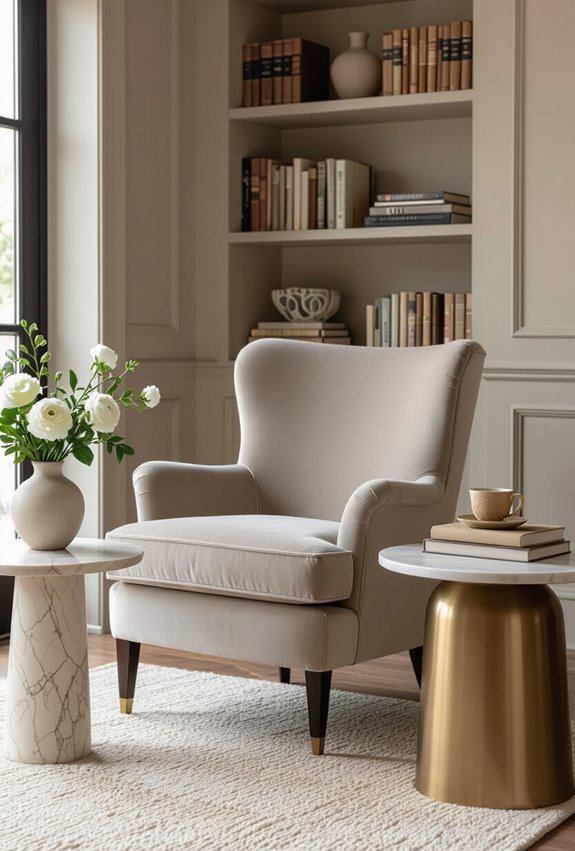 formal reading nook corner