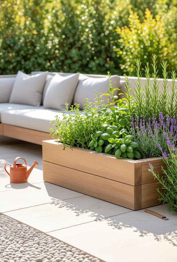 fragrant edible herb borders