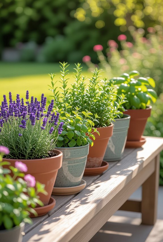 fragrant herb pots pairings