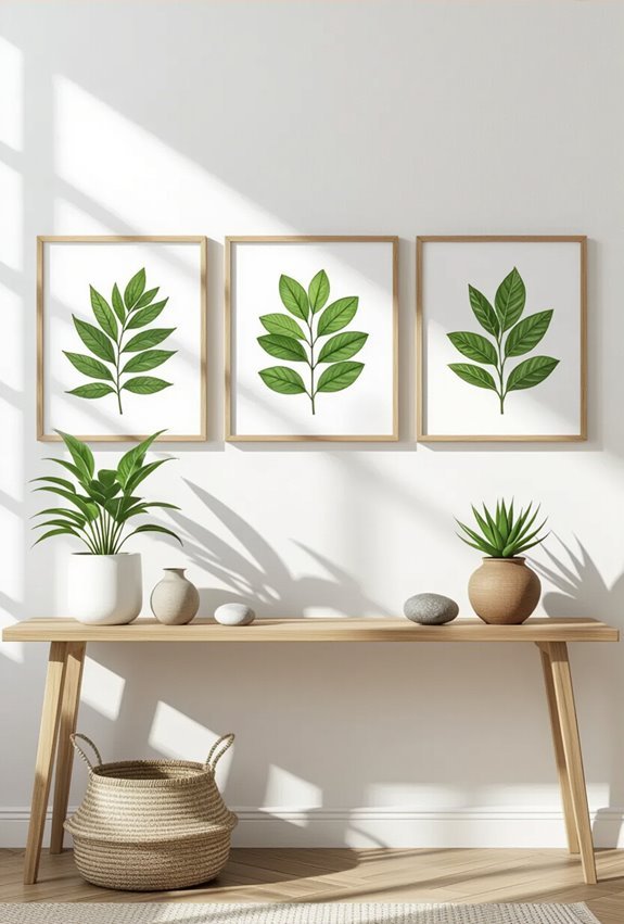 frame pressed botanical prints