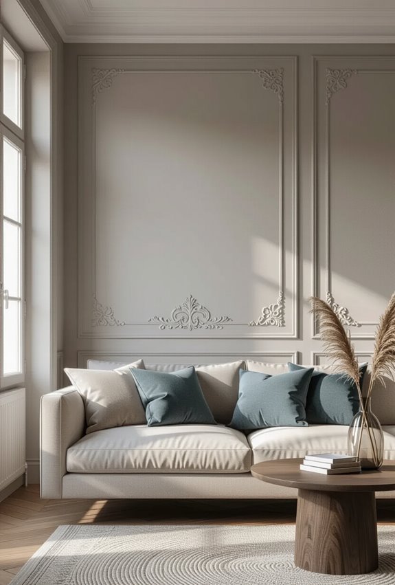 frame walls with patterned borders