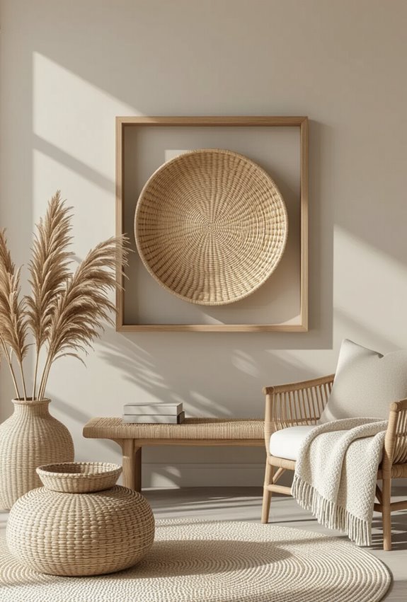 framed baskets with depth