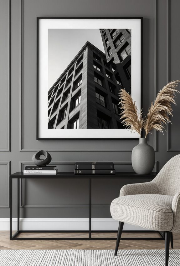 framed high contrast monochrome portraits