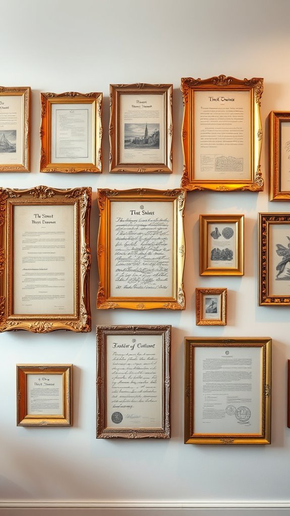framed historical music memorabilia