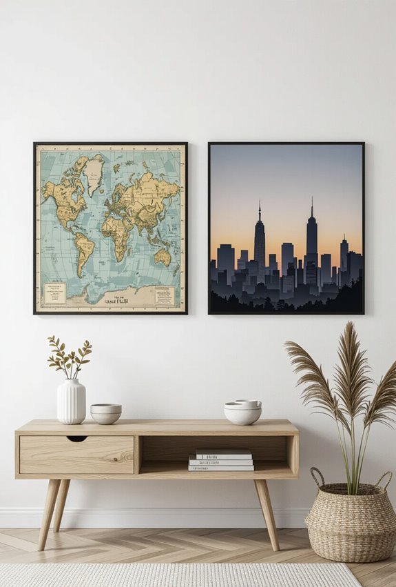 framed maps meet skylines