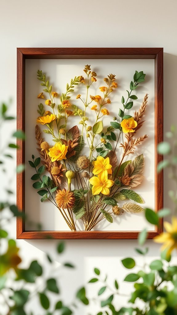 framed nature inspired decor displays