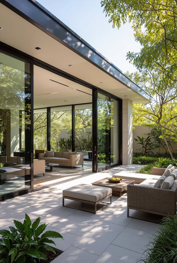frameless floor to ceiling glass
