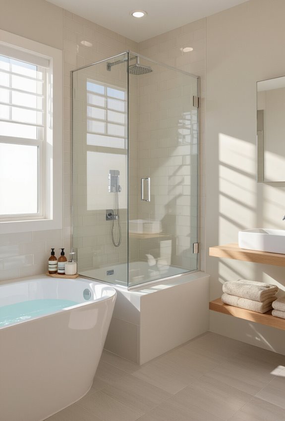 frameless glass shower screen
