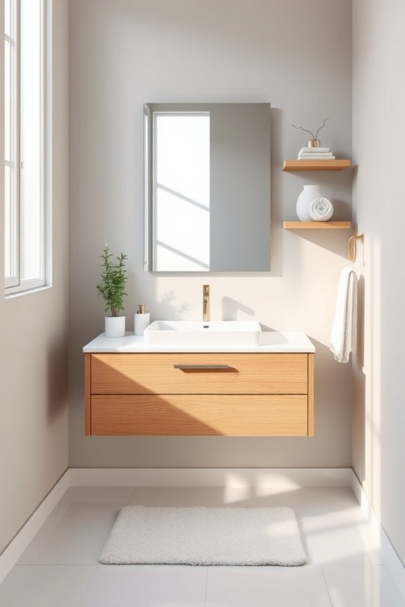 frameless mirrors maximize small spaces