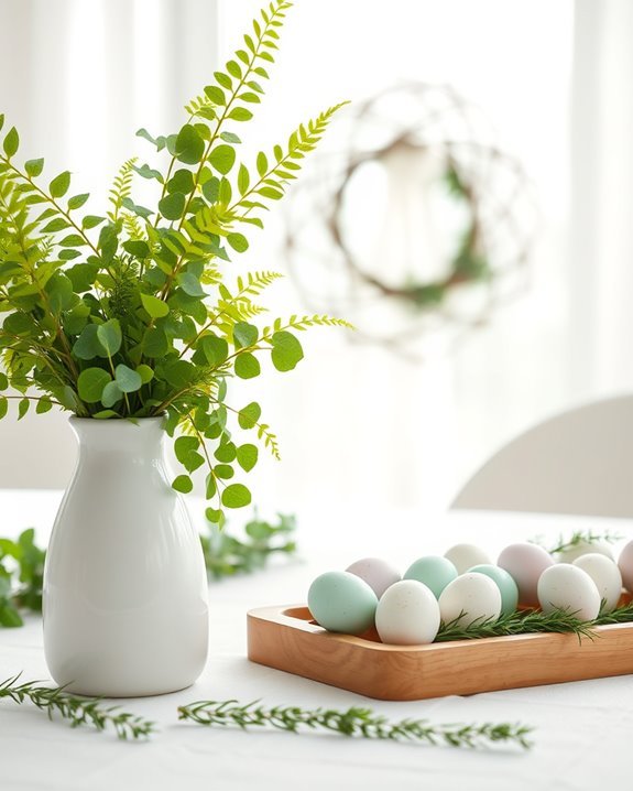 fresh greenery for easter