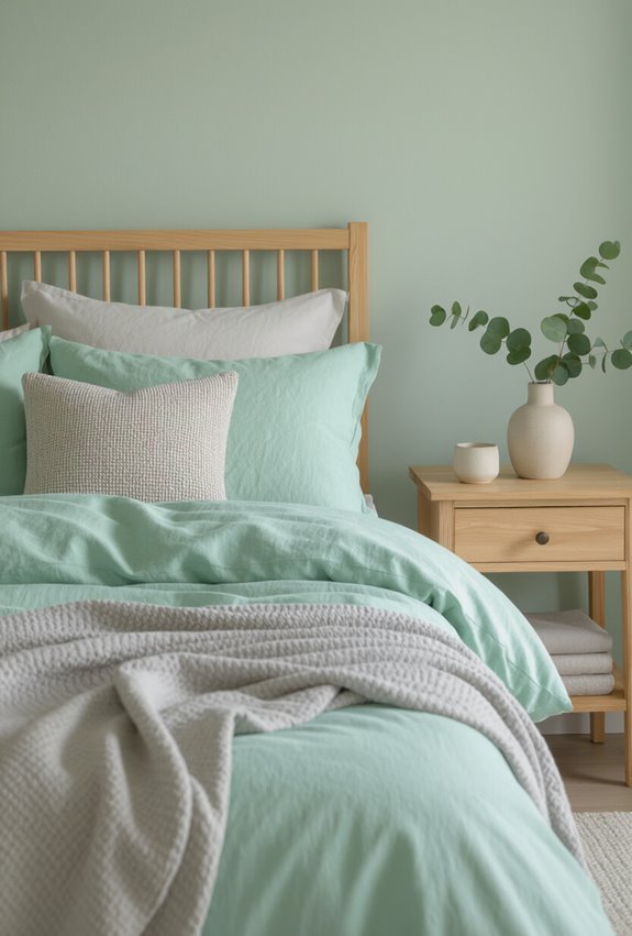 fresh mint pale gray