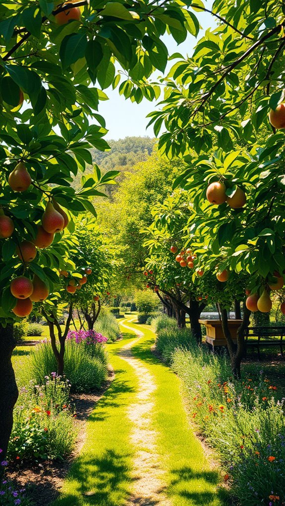 fruit trees enhance gardens
