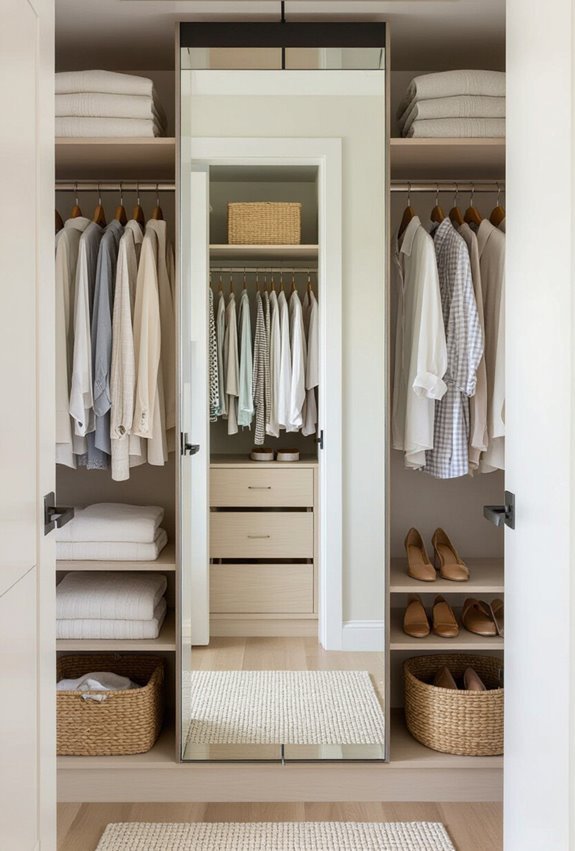 full length mirror for depth