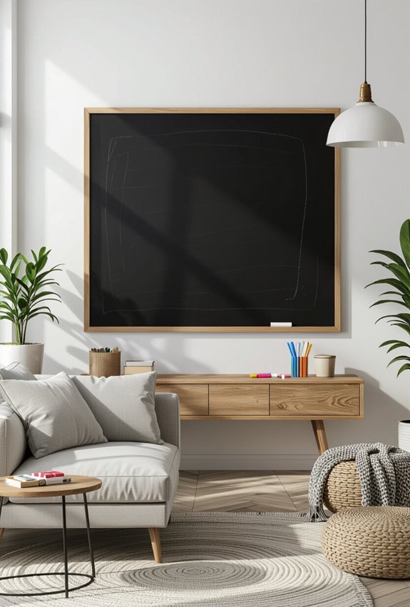 fun functional chalkboard wall