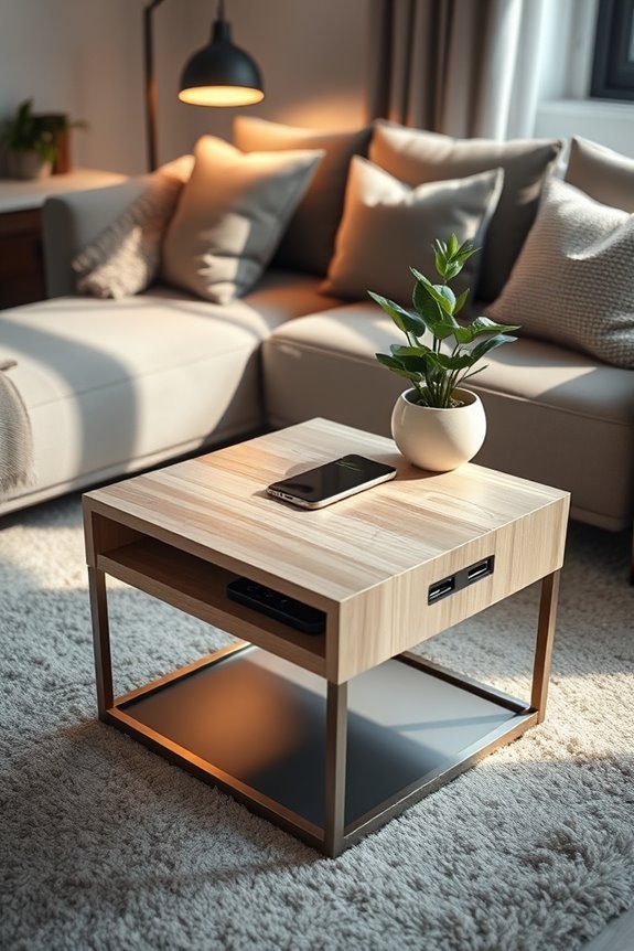 functional modern side table