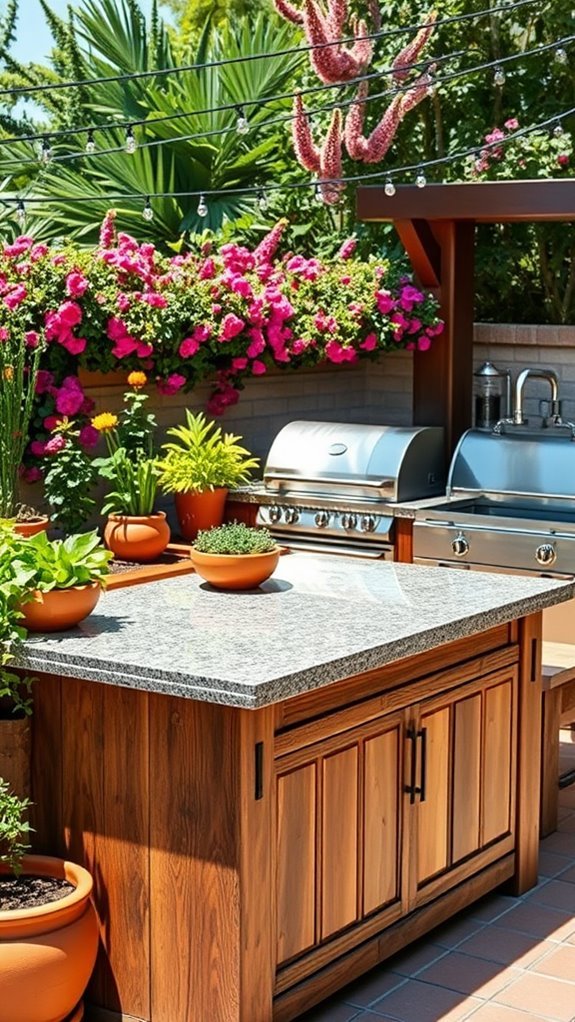 functional outdoor kitchen layouts