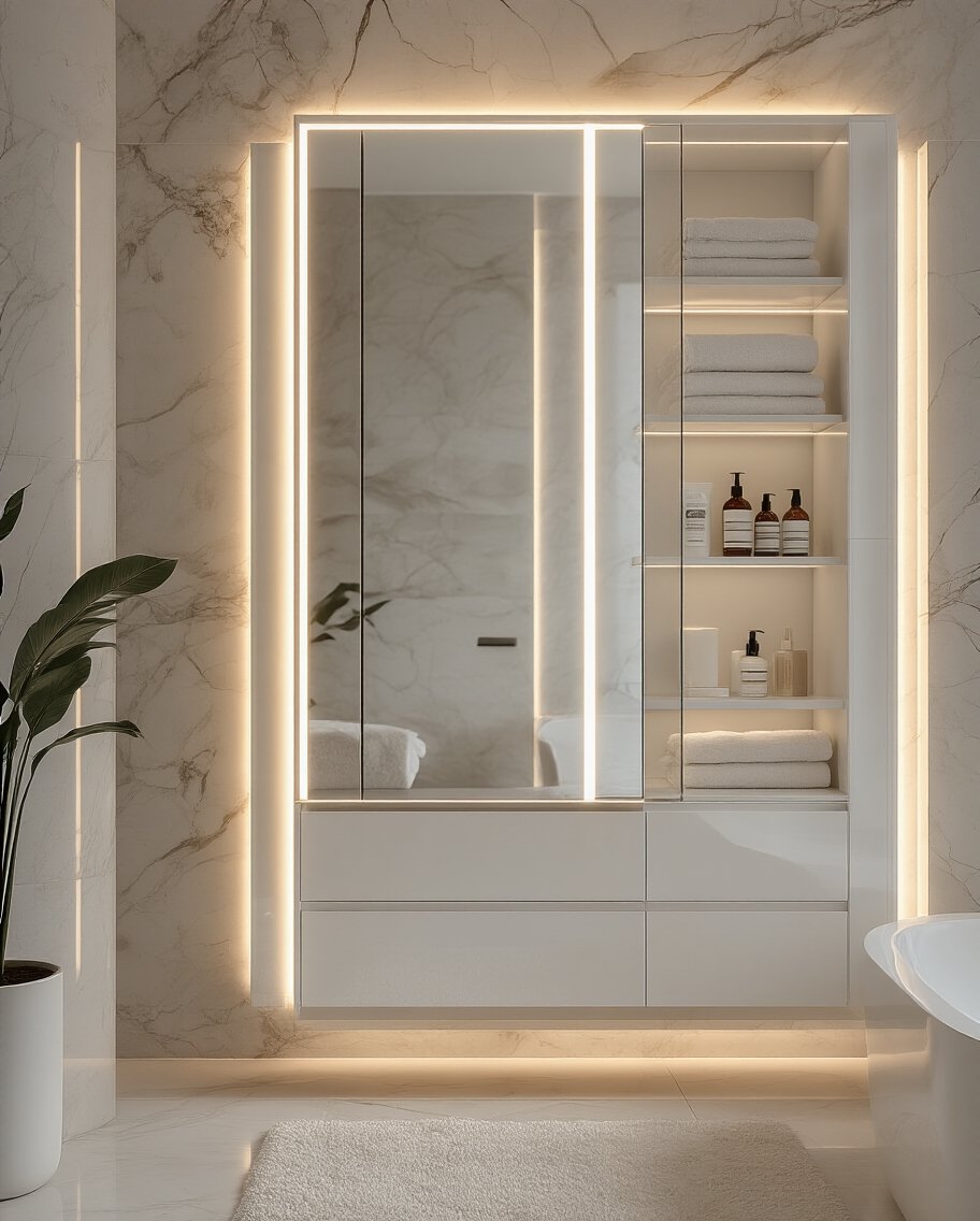 functional stylish mirror cabinets