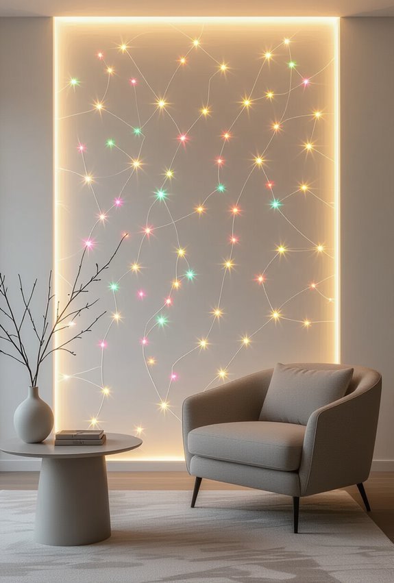 futuristic pinpoint starfield accent