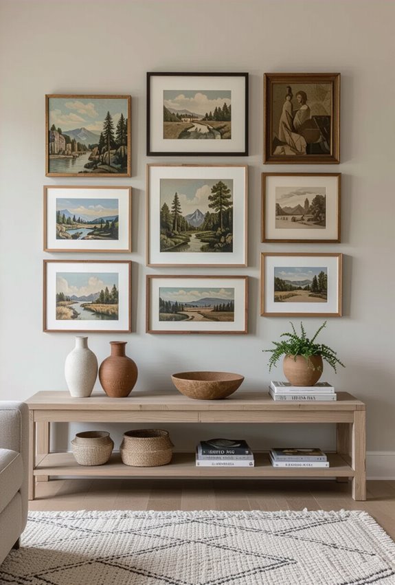 gallery wall anchors sightline