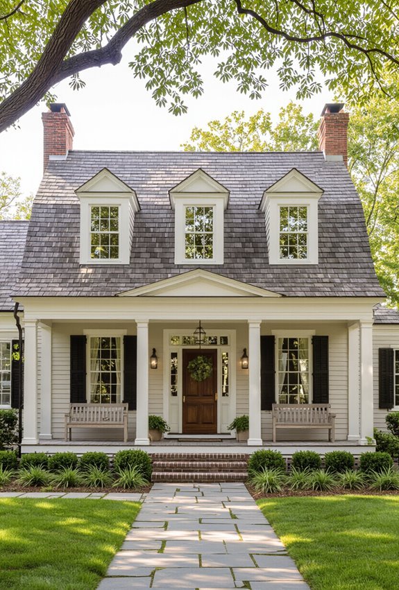 gambrel roofed dutch colonial charm