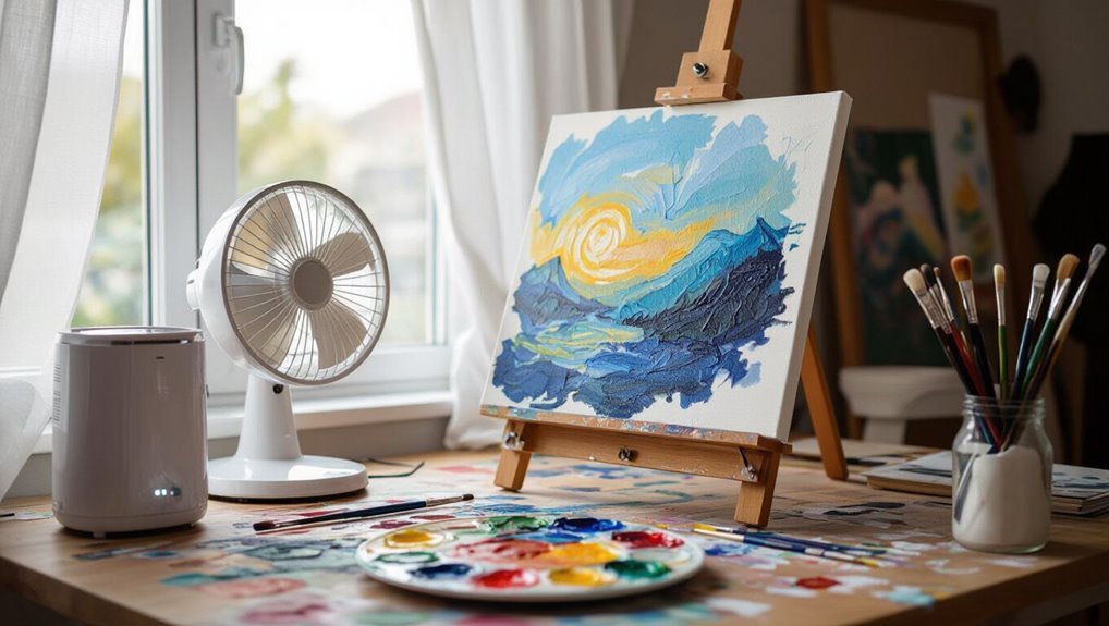 gentle airflow for drying