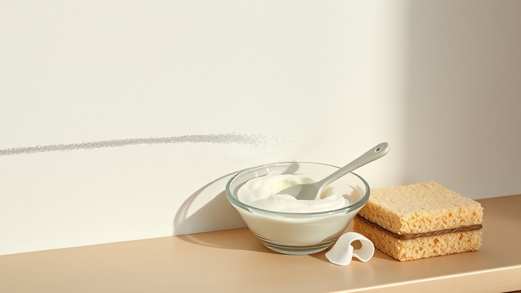 gentle baking soda application