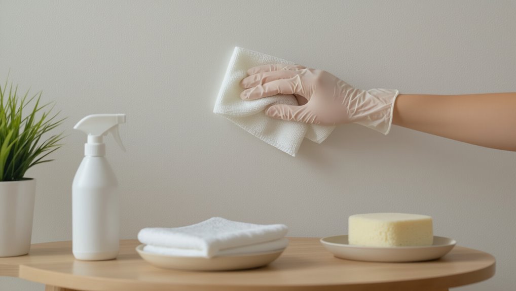 gentle cleaning for walls