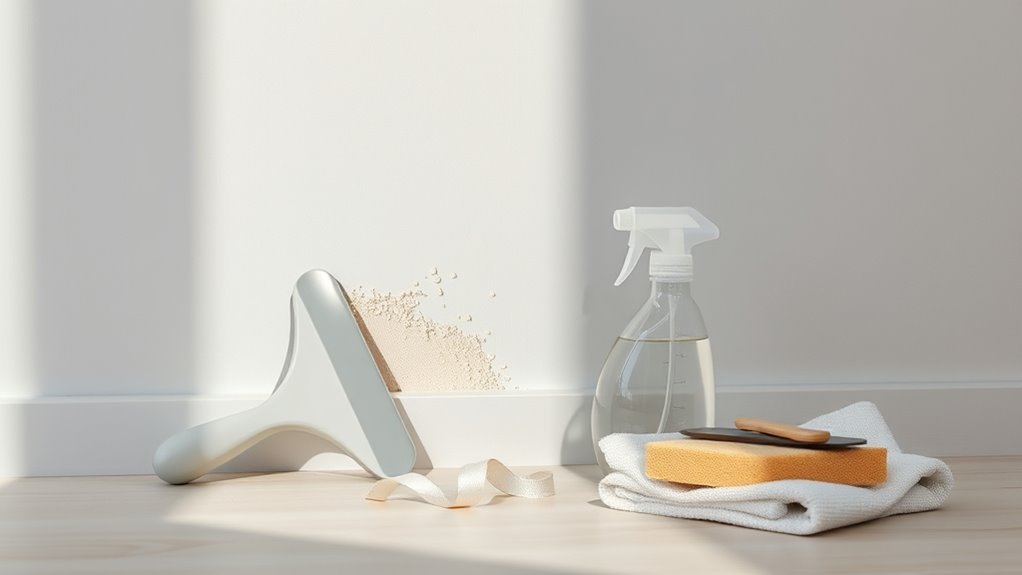 gentle cleaning with precautions