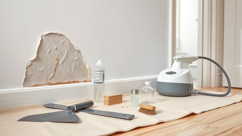 gentle patient wallpaper removal