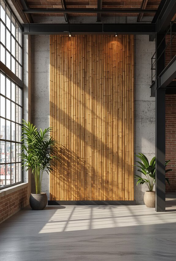geometric bamboo acoustic warmth