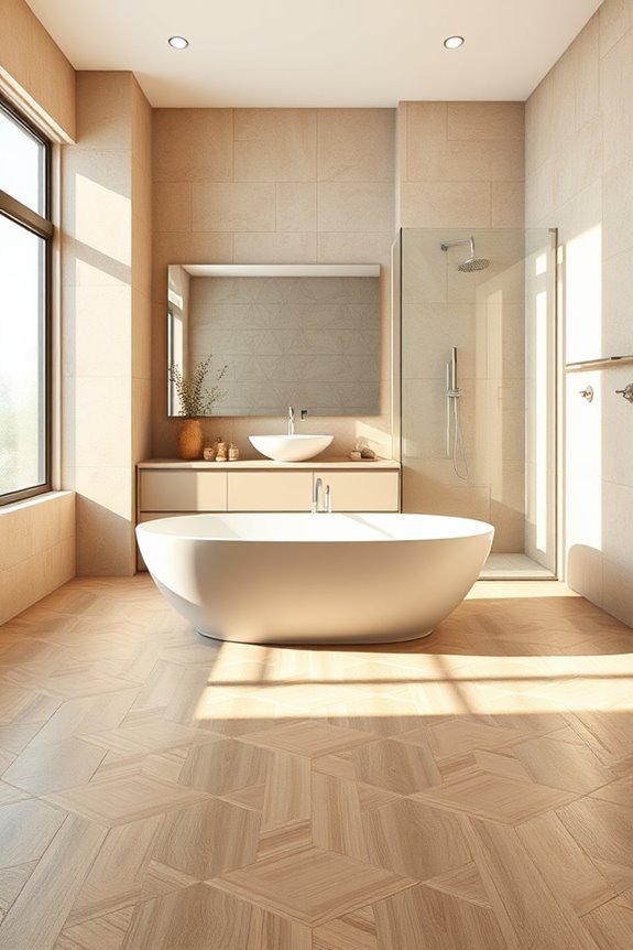 geometric beige tile designs