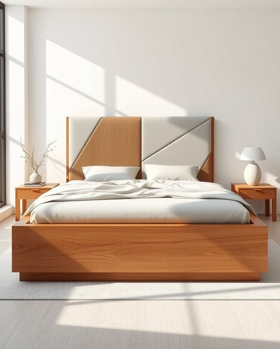 geometric box bed design
