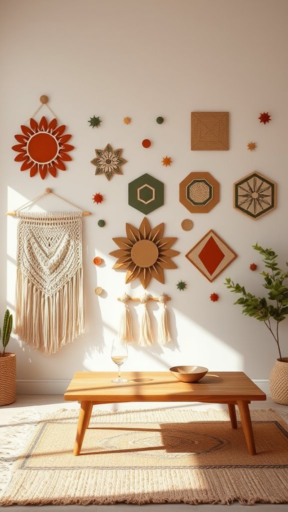geometric decals enhance decor