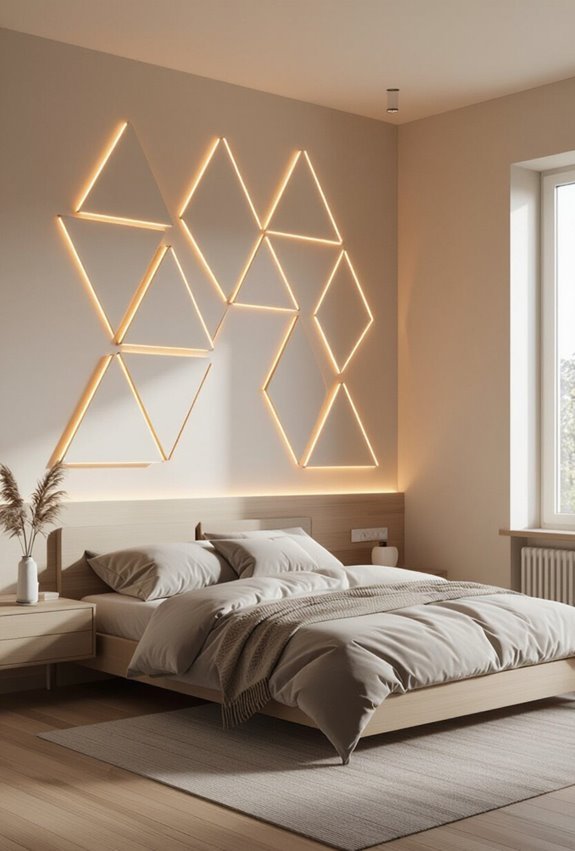 geometric modular led paneling