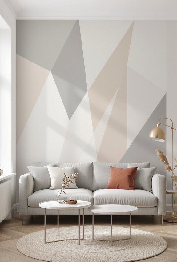 geometric mural for modernity