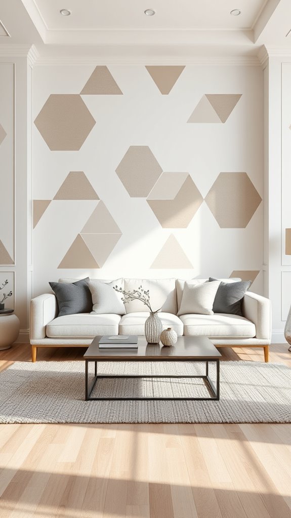 geometric patterns enhance decor