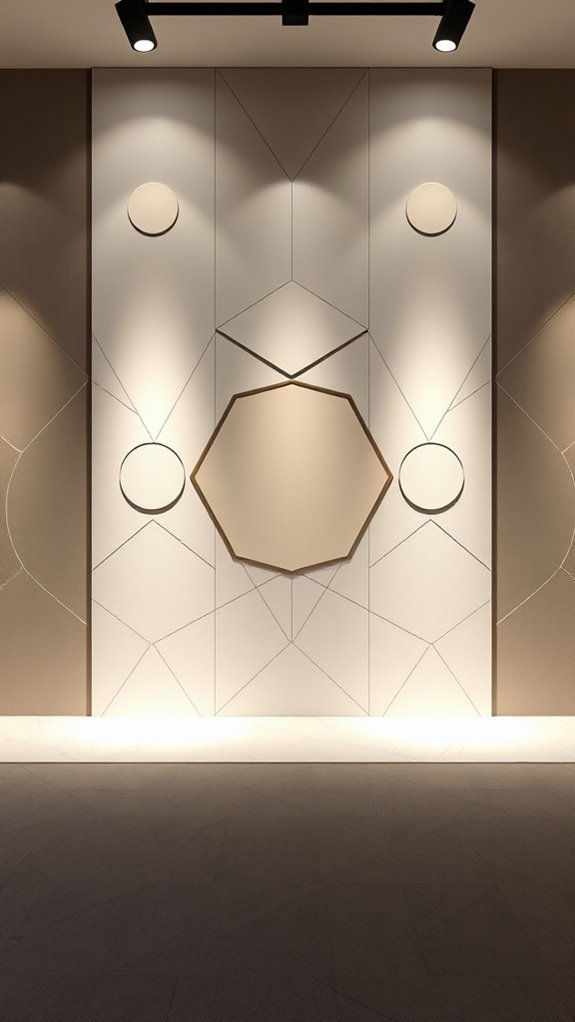 geometric patterns enhance showrooms