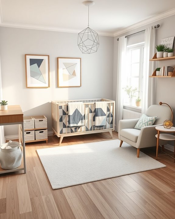 geometric shapes nursery design