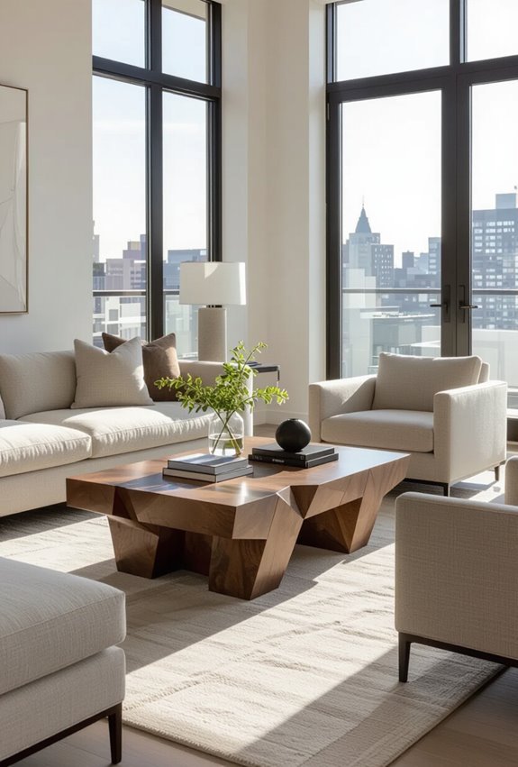 geometric statement coffee table