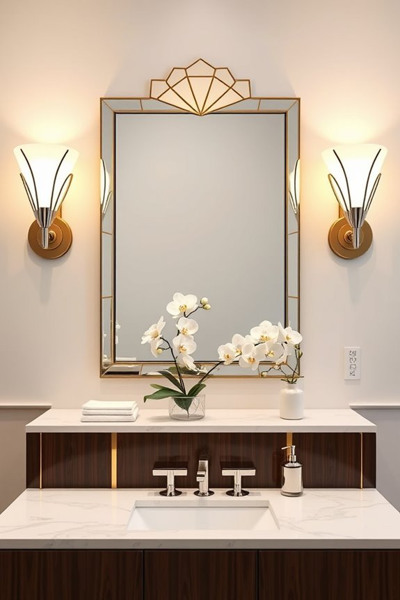 glamorous art deco lighting