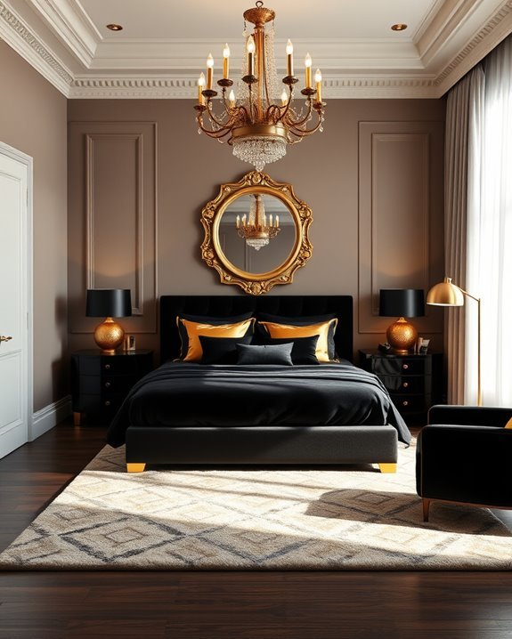 glamorous chandelier ambient lighting