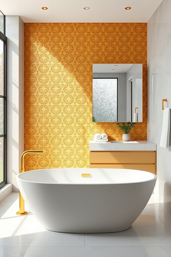 glamorous gold accent transformation