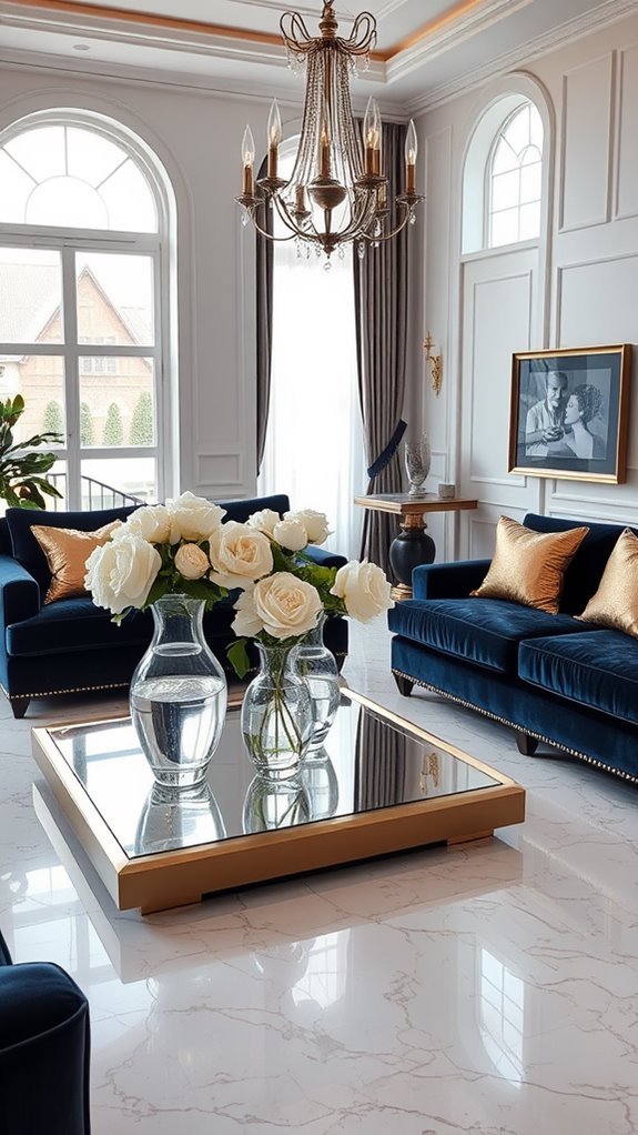 glamorous metallic design elements