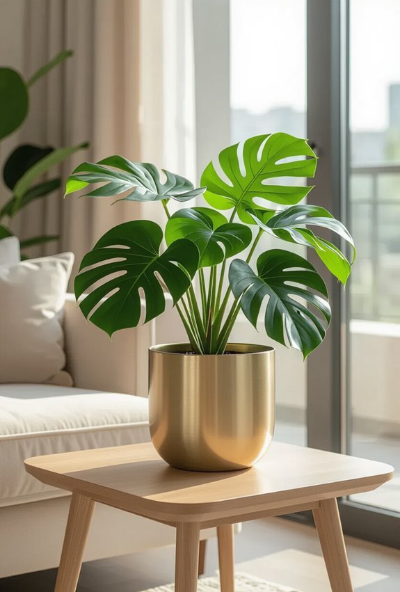 glamorous natural planter styling