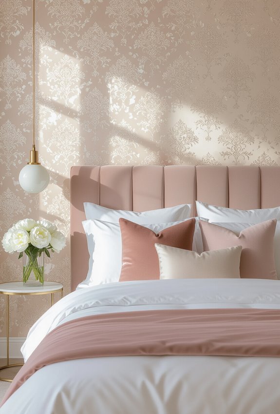 glamorous textured pink backdrop