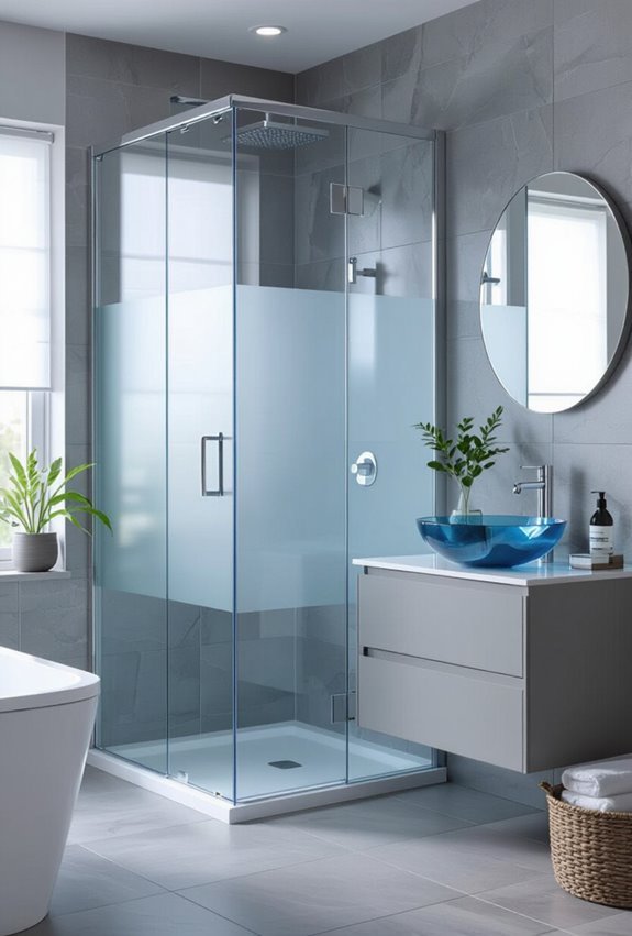 glass accents for modernity