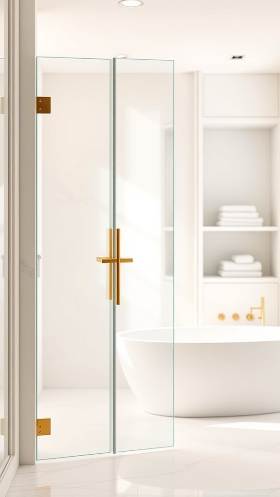 glass doors decorative hardware
