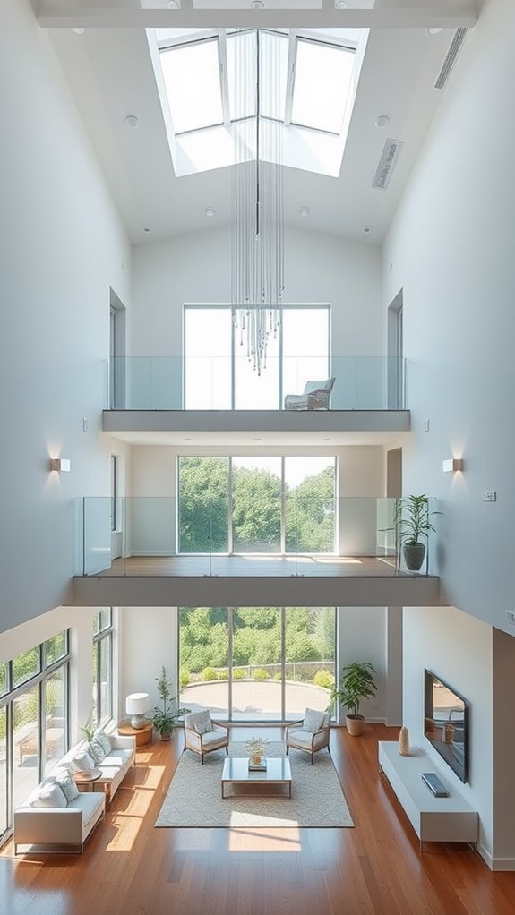 glass railings enhance openness
