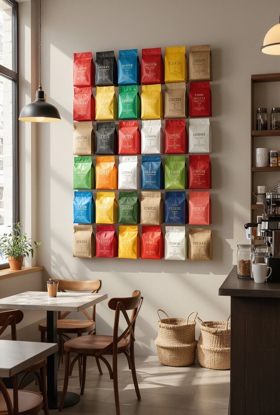 global coffee packaging collage