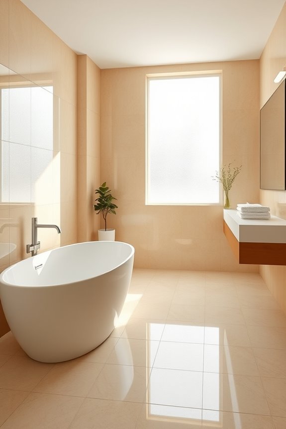 glossy tiles brighten spaces
